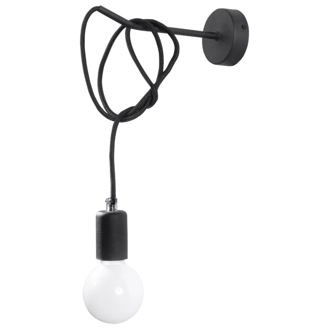 Wall light Asum, black, 1 light