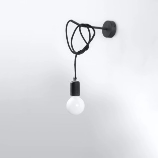 Wall light Asum, black, 1 light