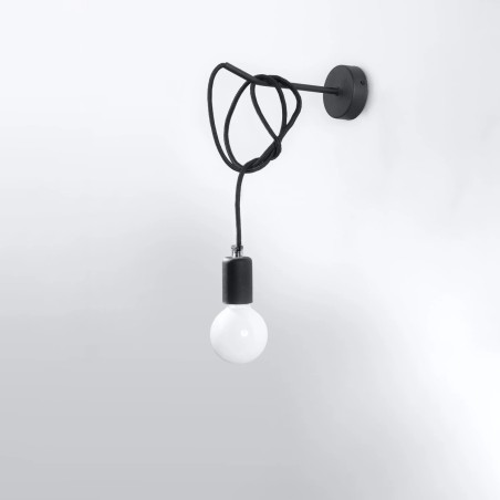 Wall light Asum, black, 1 light
