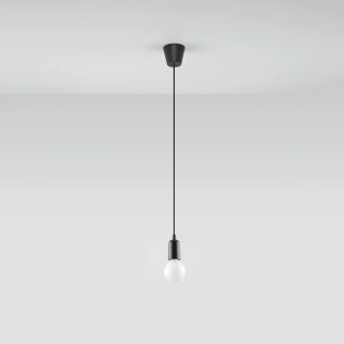 Lámpara colgante Nato gris, 1 luz