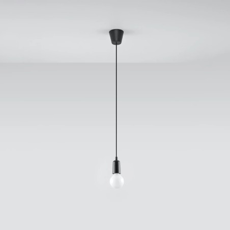 Lámpara colgante Nato gris, 1 luz