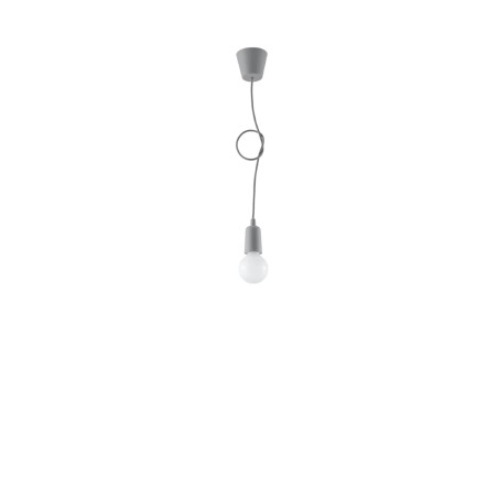 Pendant lamp Tina, gray, 1 light