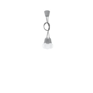 Pendant lamp Tina, gray, 3...