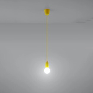 Pendant lamp Tina, yellow, 1 light