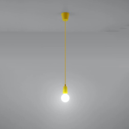 Pendant lamp Tina, yellow, 1 light