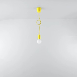Pendant lamp Tina, yellow, 1 light