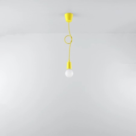Pendant lamp Tina, yellow, 1 light