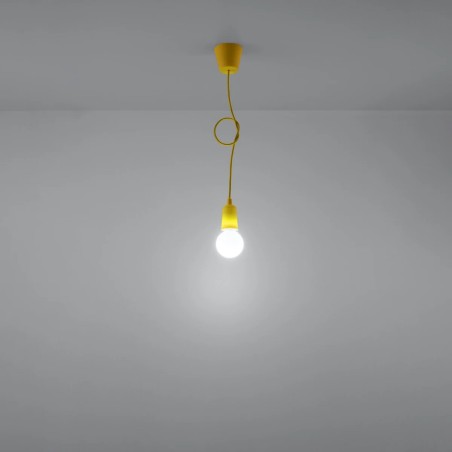 Pendant lamp Tina, yellow, 1 light