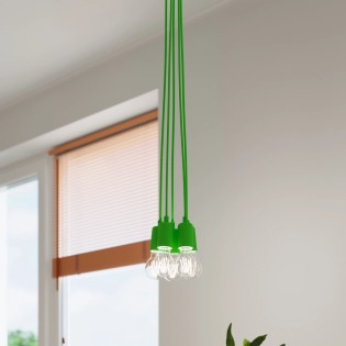 Pendant lamp Tina, green, 3...