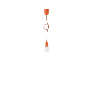 Pendant lamp Tina, orange, 1 light
