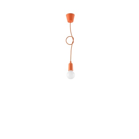 Pendant lamp Tina, orange, 1 light