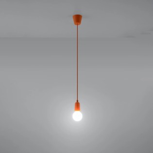 Pendant lamp Tina, orange,...