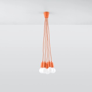 Pendant lamp Tina, orange,...