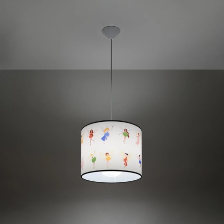 Children's pendant lamp Alice 30, multicolour