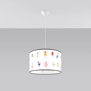 Children's pendant lamp Alice 40, multicolour