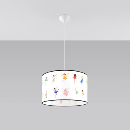 Children's pendant lamp Alice 40, multicolour