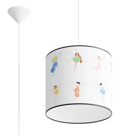 Children's pendant lamp Alice 40, multicolour