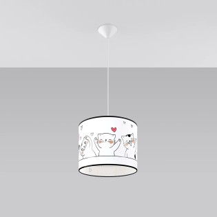 Children's pendant lamp Onba 30, multicolour