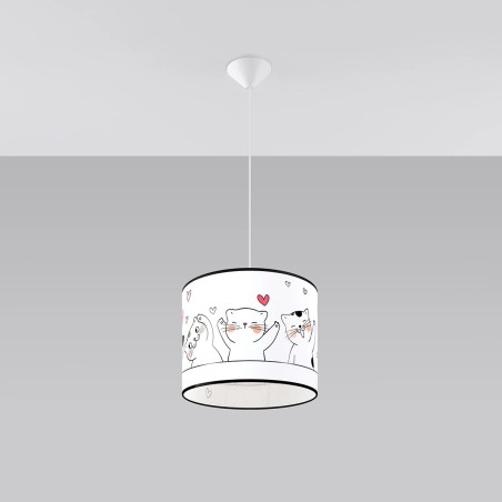 Children's pendant lamp Onba 30, multicolour