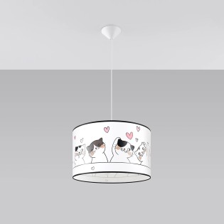 Children's pendant lamp Onba 40, multicolour