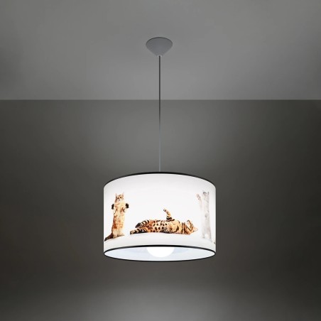 Children's pendant lamp Altae 40, multicolour