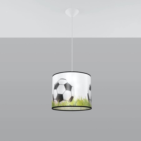 Children's pendant lamp Grass 30, white/black