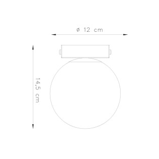 Surface spotlight Eaus white, 1 light