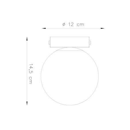 Surface spotlight Eaus white, 1 light
