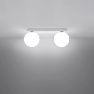Linear spotlight Eaus white, 2 lights