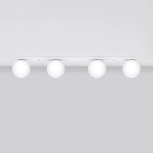 Linear spotlight Eaus white, 4 lights