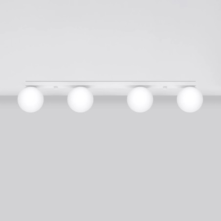 Linear spotlight Eaus white, 4 lights