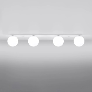 Linear spotlight Eaus white, 4 lights