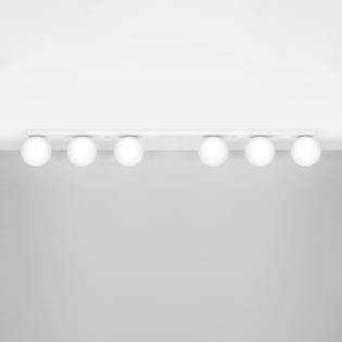 Linear spotlight Eaus white, 6 lights