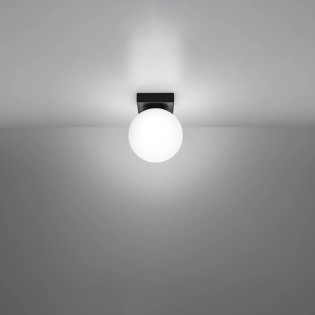 Surface spotlight Eaus black, 1 light