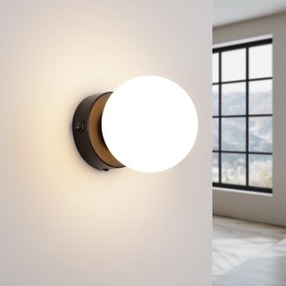 Wall light Vaba black, 1 light