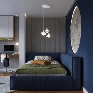 Pendant light Rena, white,...