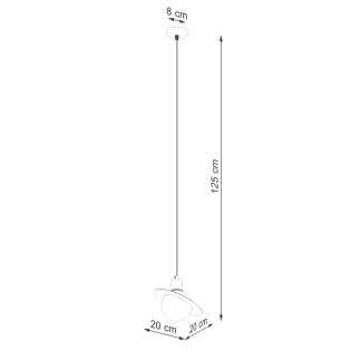 Pendant light Rena, black