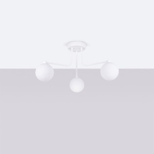 Pendant light Cumo, white,...