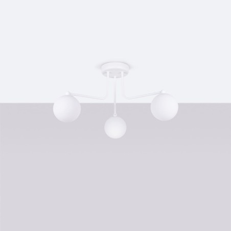 Pendant light Cumo, white, 3 lights