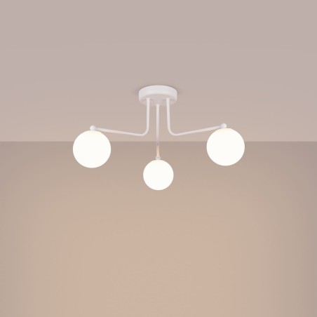 Pendant light Cumo, white, 3 lights