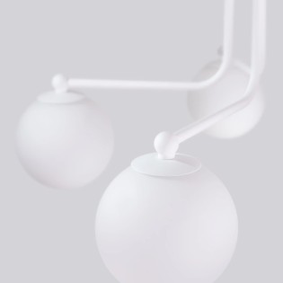Pendant light Cumo, white, 5 lights