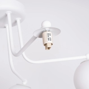 Pendant light Cumo, white, 5 lights