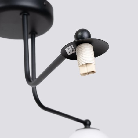 Pendant light Cumo, black, 3 lights