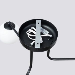 Pendant light Cumo, black, 3 lights