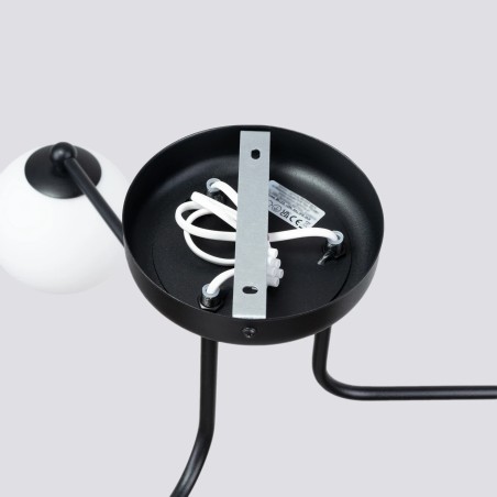 Pendant light Cumo, black, 3 lights