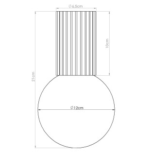 copy of Lámpara colgante Nato gris, 1 luz