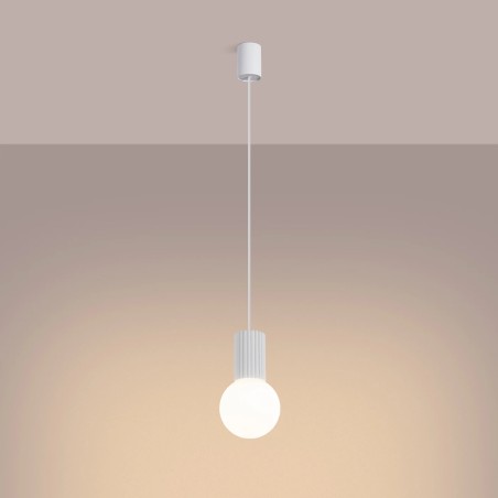 Lámpara colgante Nato gris, 1 luz