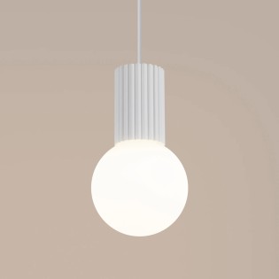 Pendant light Mido, white