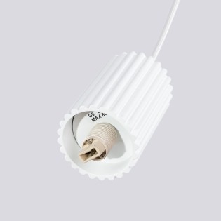 Pendant light Mido, white, 3 lights