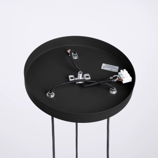 Pendant light Mido, black, 3 lights